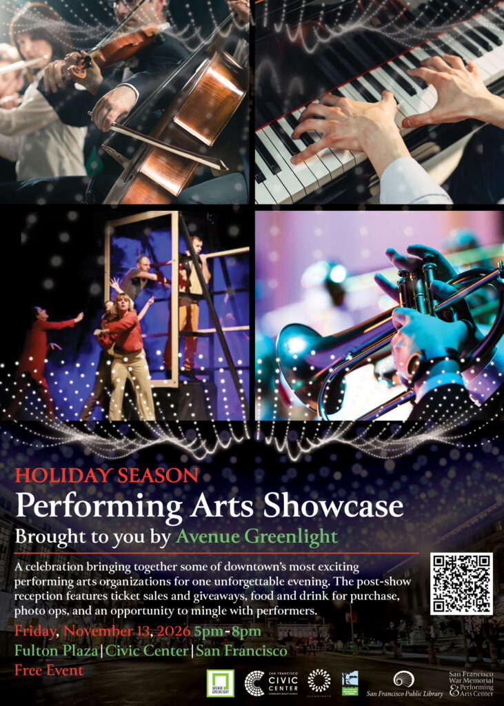 flyer showing performing arts